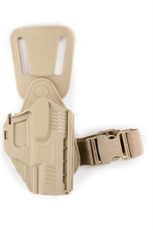 Unicorn Sarsılmaz SAR9 Alçak Taşıma Tabanca Kılıfı Picatinny Kilitli Çöl Rengi