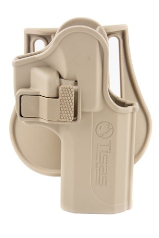 Unicorn Zigana Tabanca Kılıfı Taktik Kilitli Sağ El Çöl Rengi