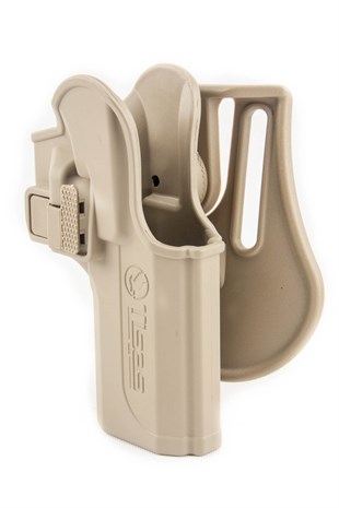 Unicorn Zigana Tabanca Kılıfı Taktik Kilitli Sağ El Çöl Rengi