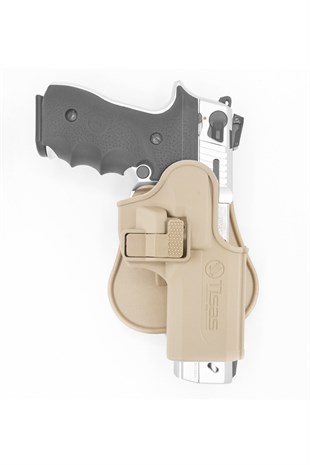 Unicorn Zigana Tabanca Kılıfı Taktik Kilitli Sağ El Çöl Rengi