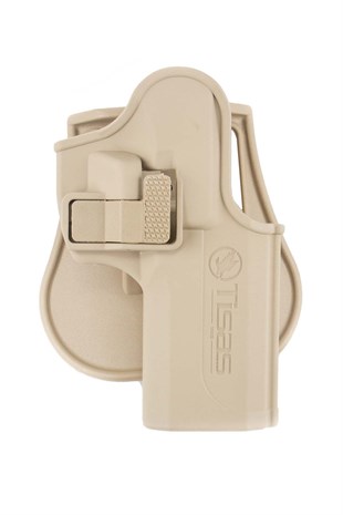 Unicorn Zigana Tabanca Kılıfı Taktik Kilitli Sağ El Çöl Rengi