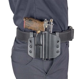 Airsoft Silah Kılıfı Universal Tüm Tabancalar İçin Dış Taşıma Polimer Tam Siyah