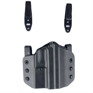 Airsoft Silah Kılıfı Universal Tüm Tabancalar İçin Dış Taşıma Polimer Tam Siyah