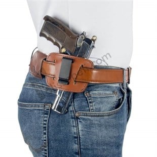 Airsoft Silah Kılıfı Universal Tüm Tabancalar İçin İç Ve Dış Taşıma Sağ-Sol Deri Maşalı Taba