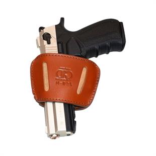 Universal İç-Dış Kase Deri Tabanca Kılıfı Taba