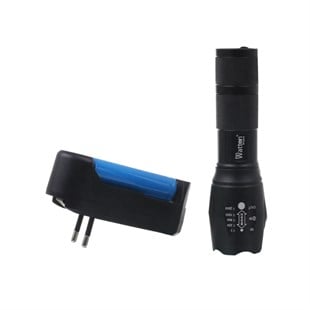 Watton Ultra Güçlü Şarjlı El Feneri 500 Metreye Kadar WT-023