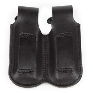 Wolf Holster Deri Şarjör Kılıfı Çiftli Maşasız Siyah