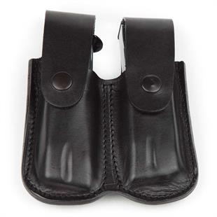 Wolf Holster Deri Şarjör Kılıfı Çiftli Maşalı Siyah