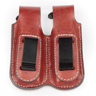 Wolf Holster Deri Şarjör Kılıfı Çiftli Maşalı Taba