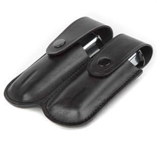 Wolf Holster Deri Şarjör Kılıfı Çiftli Maşasız Siyah