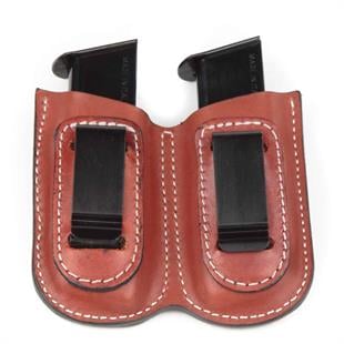 Wolf Holster Deri Şarjör Kılıfı Çiftli Maşalı Taba Hızlı Çekim