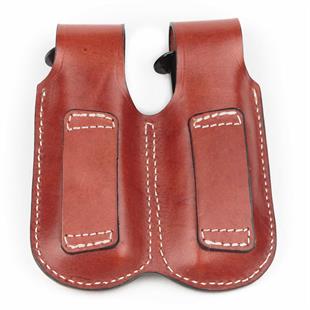 Wolf Holster Deri Şarjör Kılıfı Çiftli Maşasız Taba