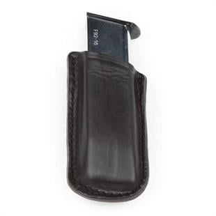 Wolf Holster Deri Şarjör Kılıfı Tekli Maşalı Siyah Hızlı Çekim