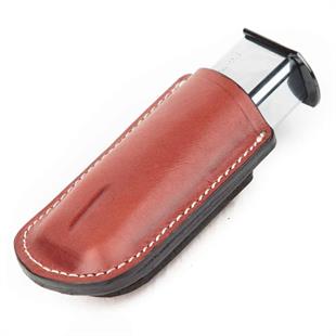 Wolf Holster Deri Şarjör Kılıfı Tekli Maşalı Taba Hızlı Çekim