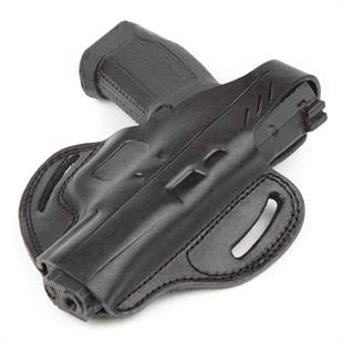 Wolf Holster Glock Deri Tabanca Kılıfı Tam Kelebek Siyah