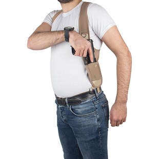 Zeytin Dalı Koltuk Altı Tabanca Kılıfı Bej