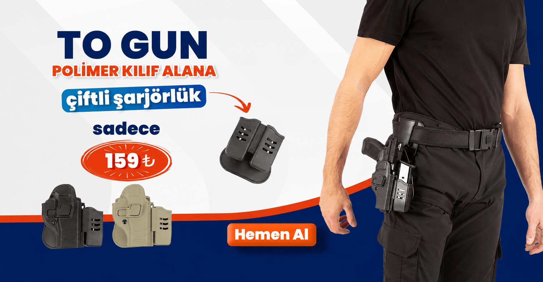 To Gun Kılıf Alana Şarjörlük Sepette 159₺