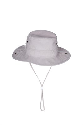  Fonem Unisex Yanları Çıtçıtlı Katlanabilen %100 Pamuk Safari Şapka Fo 7069 Bej