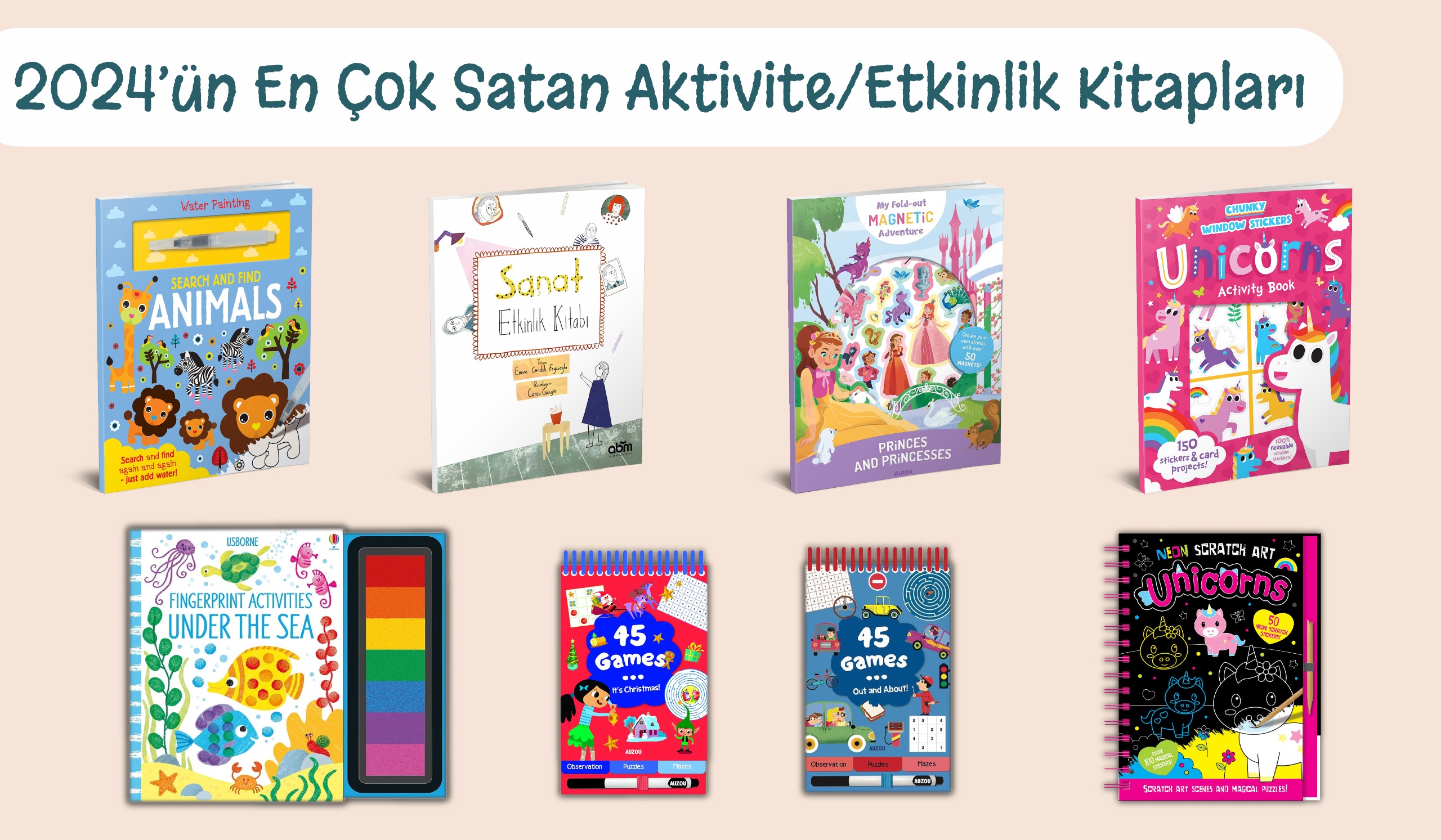 2024’ün En Çok Satan Aktivite/Etkinlik Kitapları