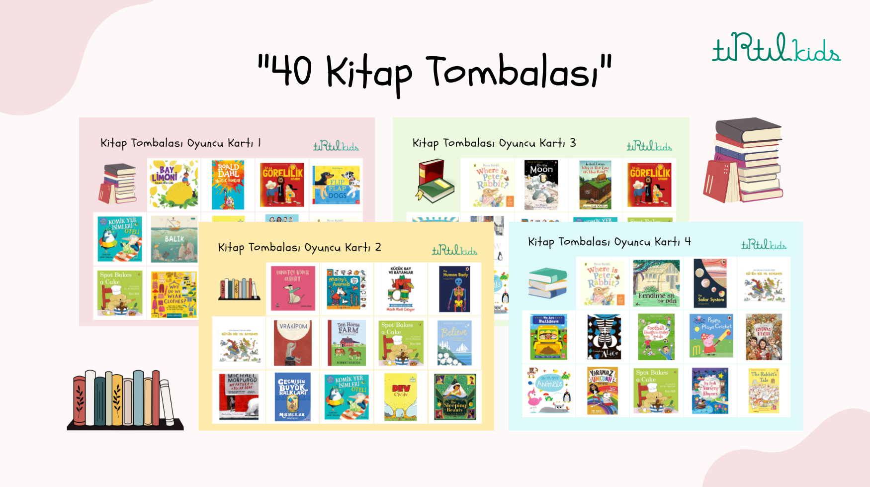 40 Kitap Tombalası - Tırtıl Kids'ten Dijital Hediye! 🐛