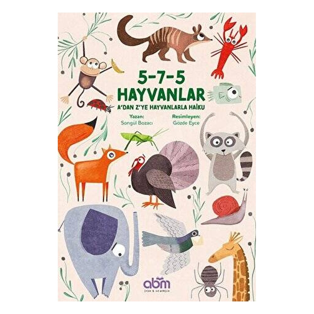 5 - 7 - 5 Havyanlar - A Dan Z Ye Hayvanlarla Haiku Çocuk Kitapları Uzmanı - Children's Books Expert