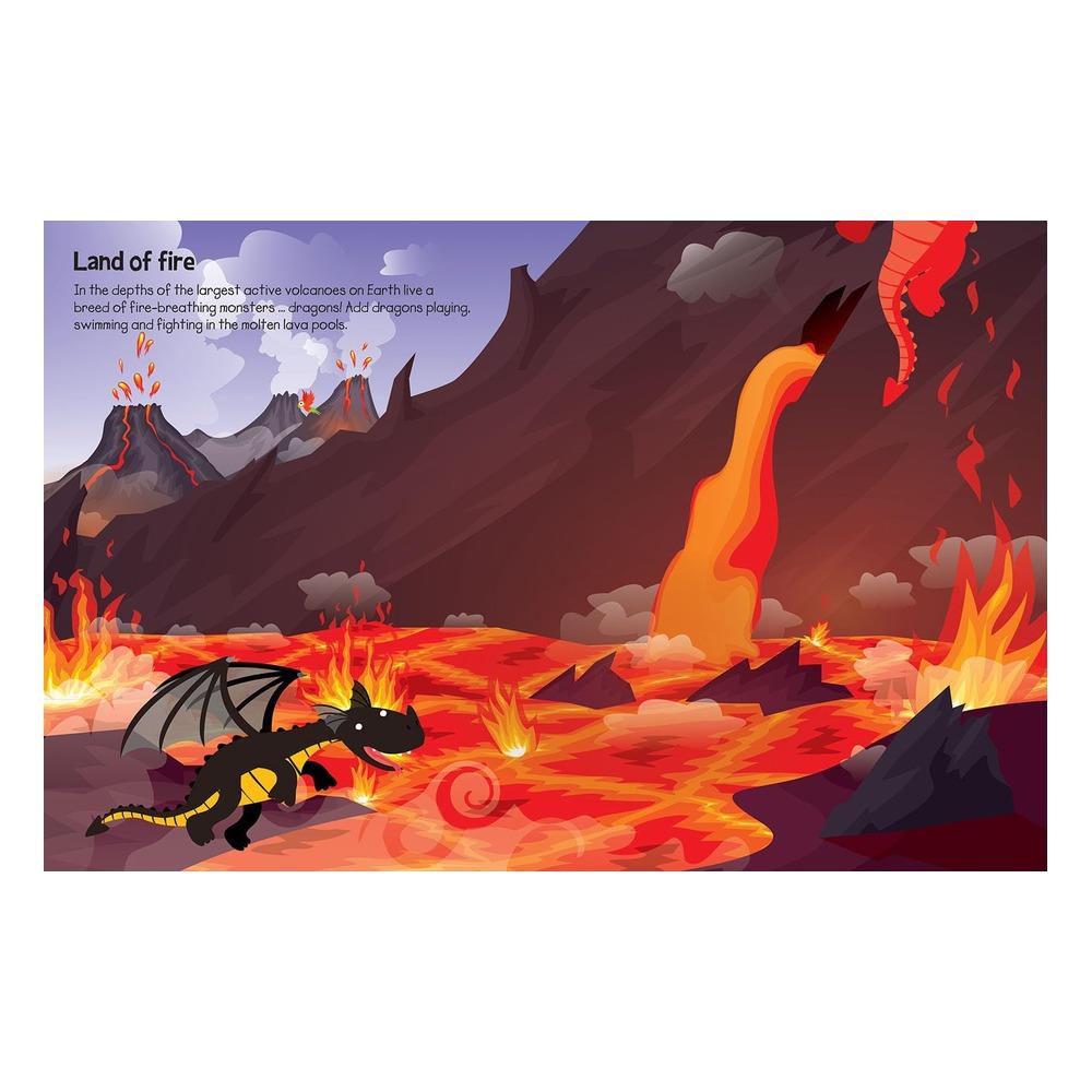 555 Sticker Fun - Dragons