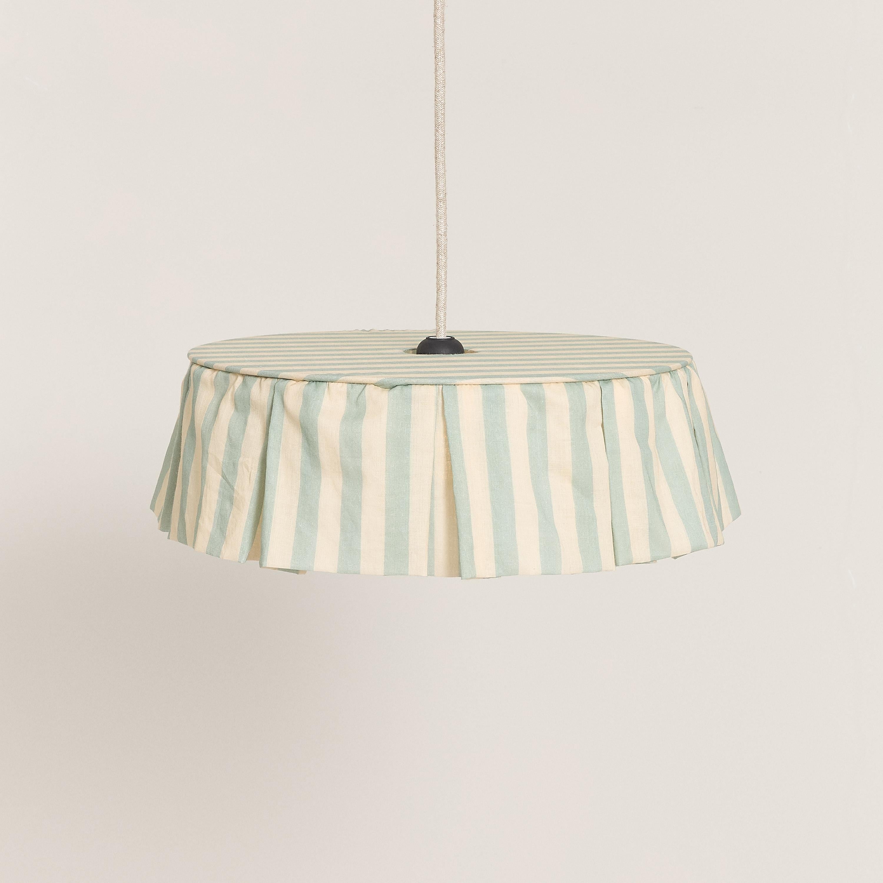 Vibes Aydınlatma Şapkası, 40cm çap, Turquoise  Stripes