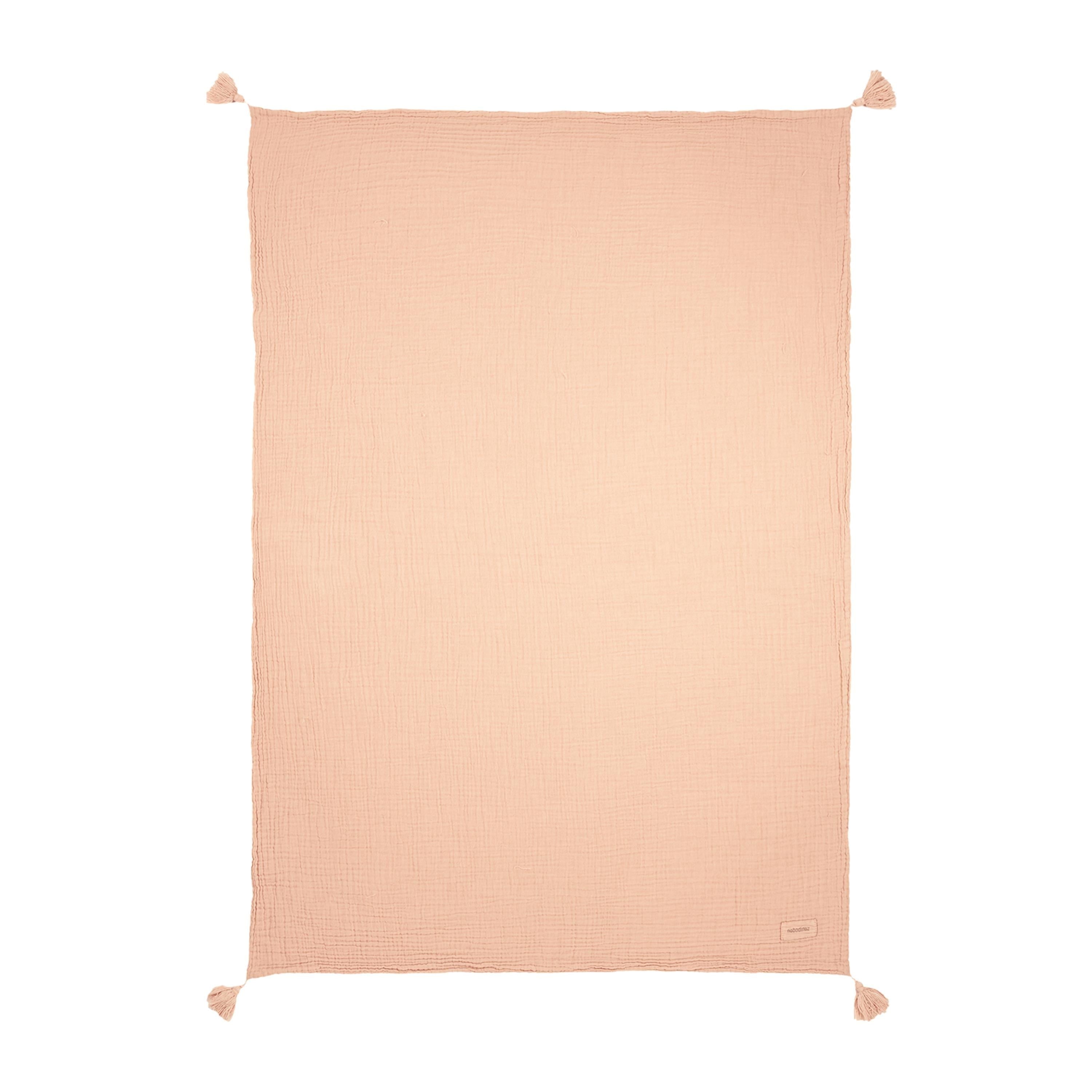 Wabi Sabi 2 Kat Müslin Battaniye, Powder Pink