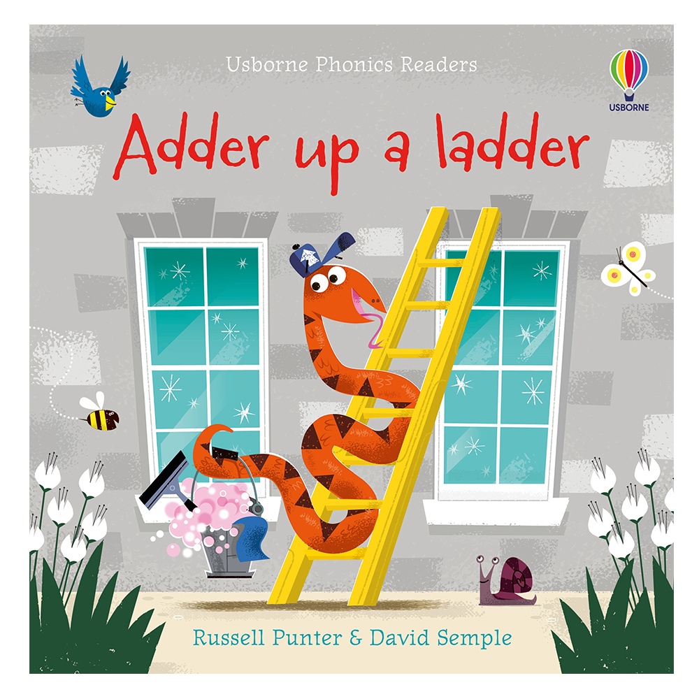 ADDER UP A LADDER - USBORNE PHONICS READERS Çocuk Kitapları Uzmanı - Children's Books Expert
