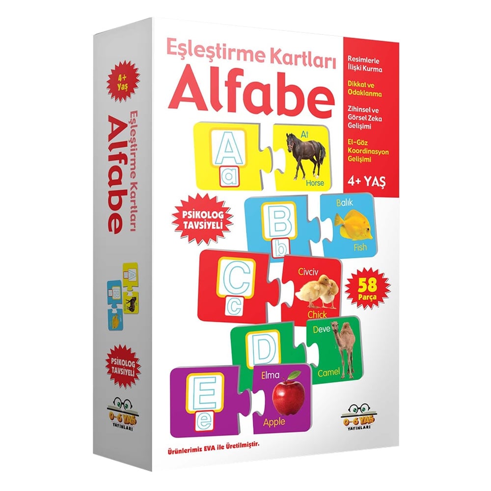 ALFABE-EŞLEŞTİRME KARTLARI