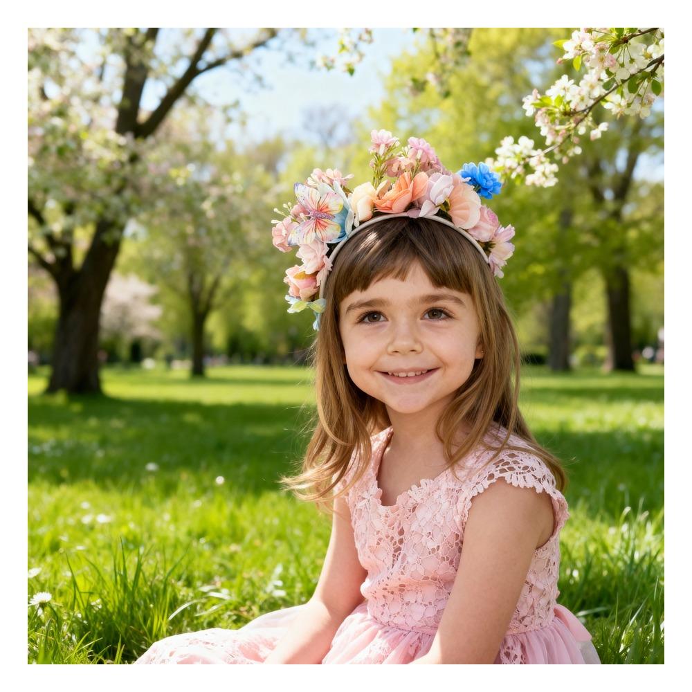 Bahar Çiçekleri Tacı