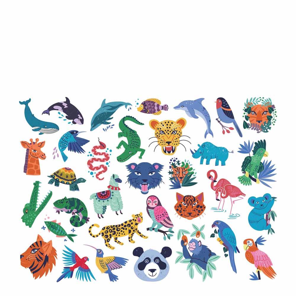 Çocuklar İçin Geçici Dövme - Hayvanlar