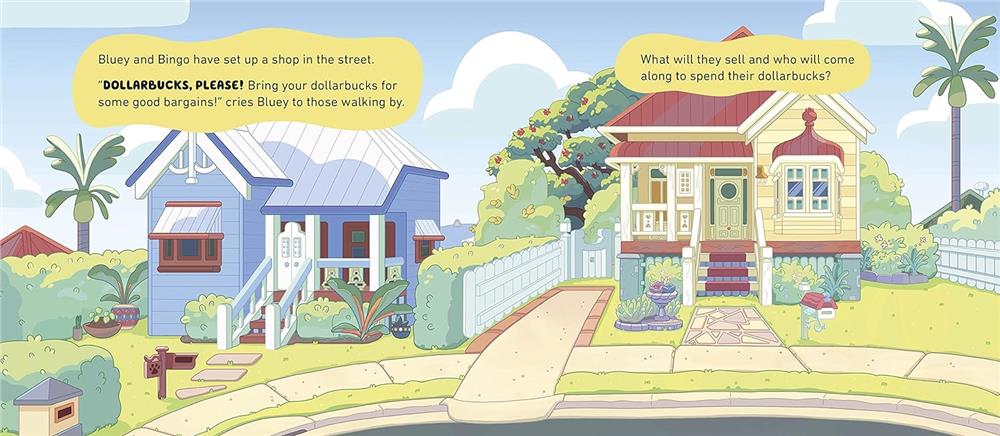 Bluey - Lets Play Outside Magnet Book