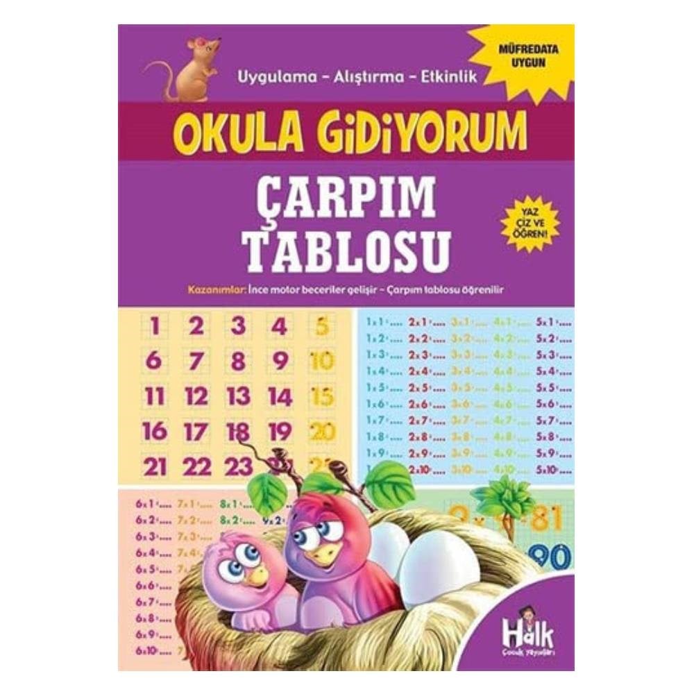 ÇARPIM TABLOSU - OKULA GİDİYORUM Çocuk Kitapları Uzmanı - Children's Books Expert