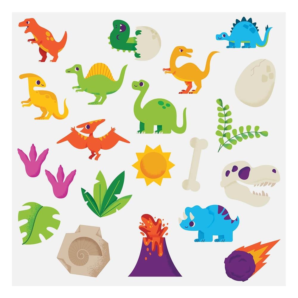 Çocuk Sanat Etkinlik Seti -Dinozor Maske-Dövmeleri