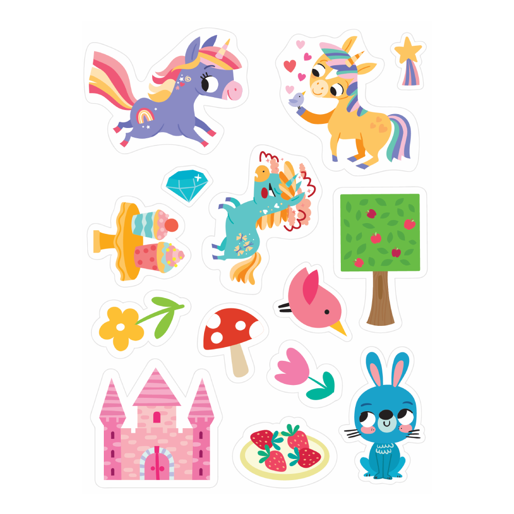Easy Peely Unicorns - Peel, Stick, Play