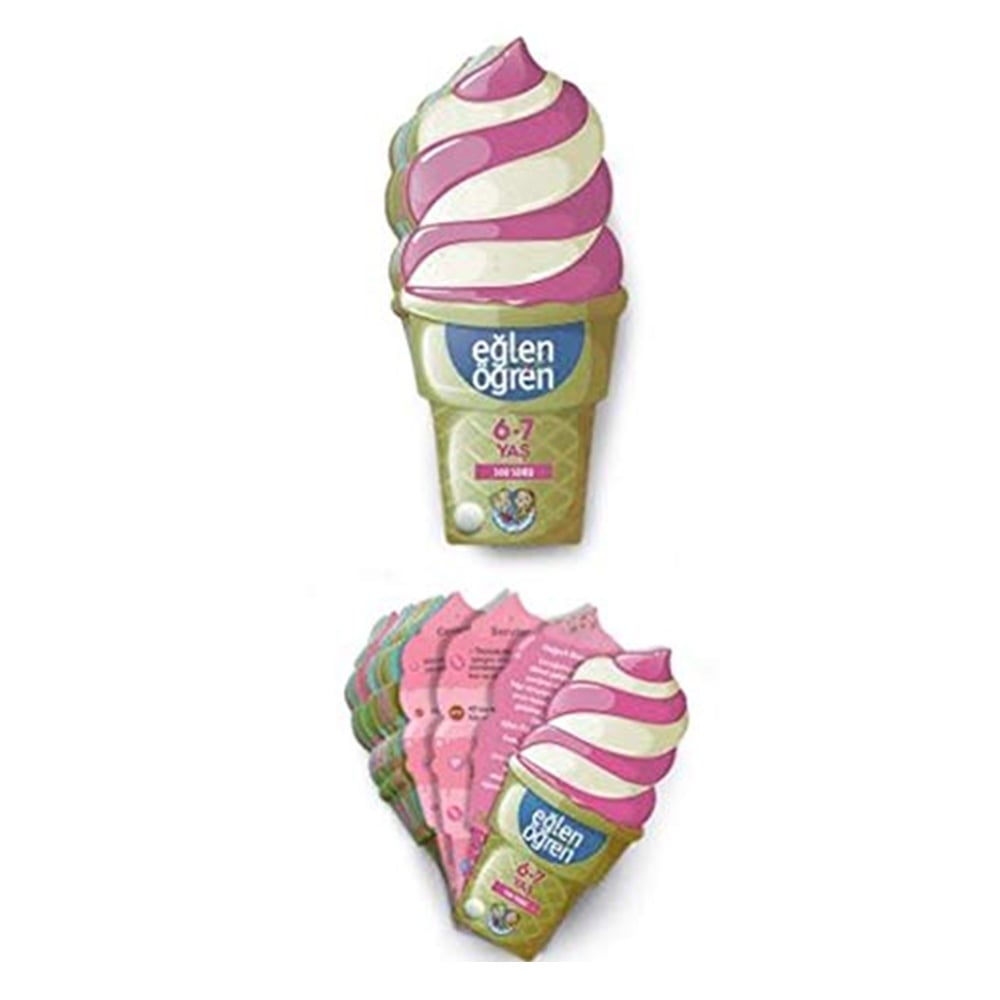 EĞLEN ÖĞREN ICE CREAM 6-7 YAŞ Çocuk Kitapları Uzmanı - Children's Books Expert