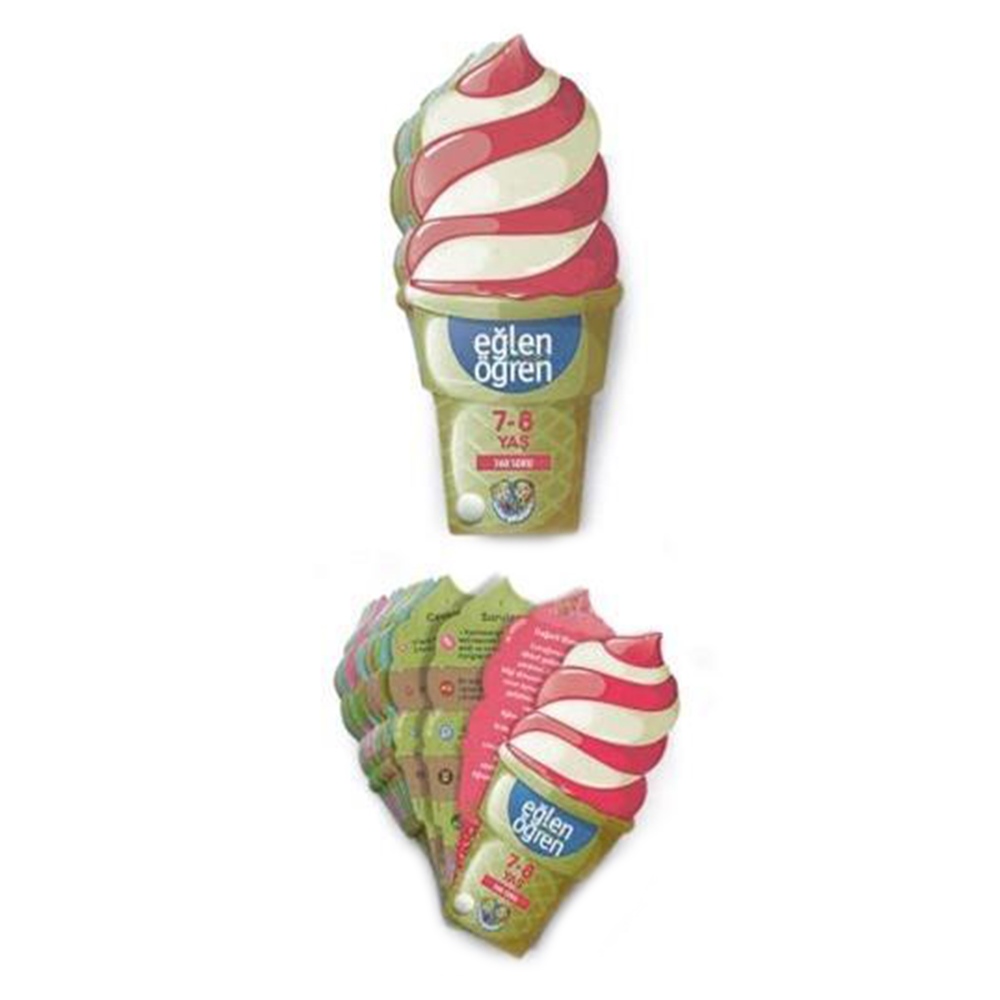 EĞLEN ÖĞREN ICE CREAM 7-8 YAŞ Çocuk Kitapları Uzmanı - Children's Books Expert