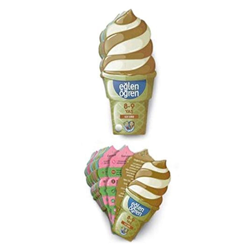EĞLEN ÖĞREN ICE CREAM 8-9 YAŞ Çocuk Kitapları Uzmanı - Children's Books Expert