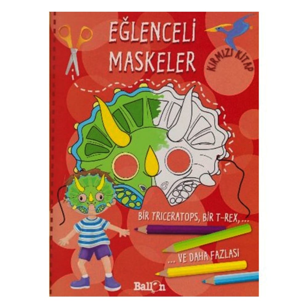 EĞLENCELİ MASKELER KIRMIZI KİTAP Çocuk Kitapları Uzmanı - Children's Books Expert