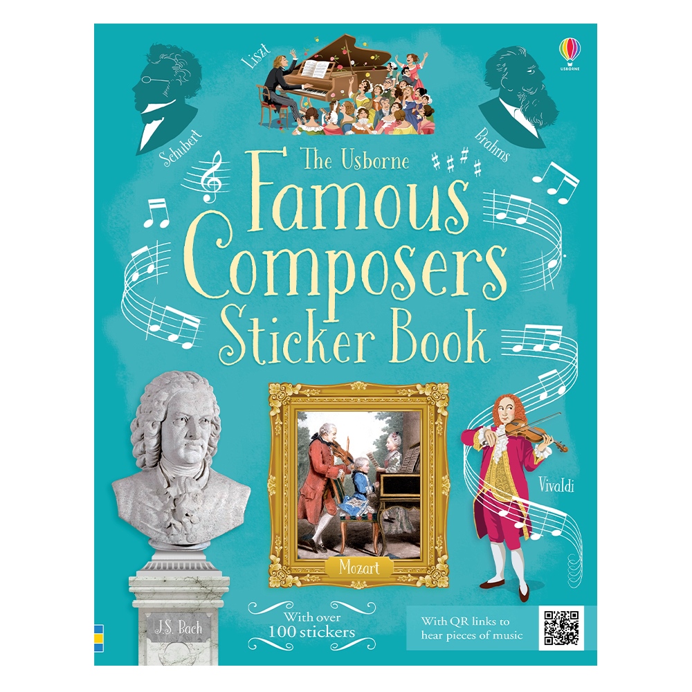 FAMOUS COMPOSERS STICKER BOOK Çocuk Kitapları Uzmanı - Children's Books Expert