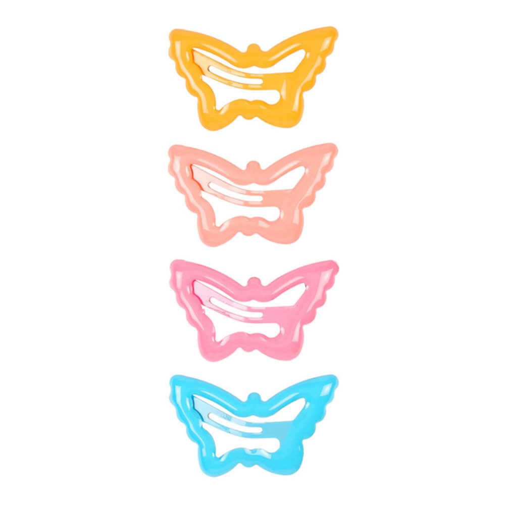 Hair clips Paulien butterfly (4 pcs/card, 1card)