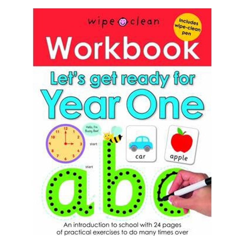 LET S GET READY FOR YEAR ONE (WIPE CLEAN WORKBOOKS Çocuk Kitapları Uzmanı - Children's Books Expert