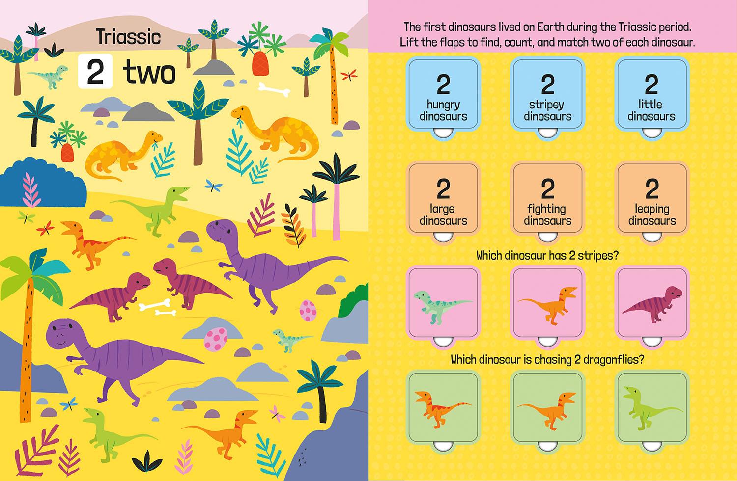 Lift The Flap First 100 Dinosaurs to Count