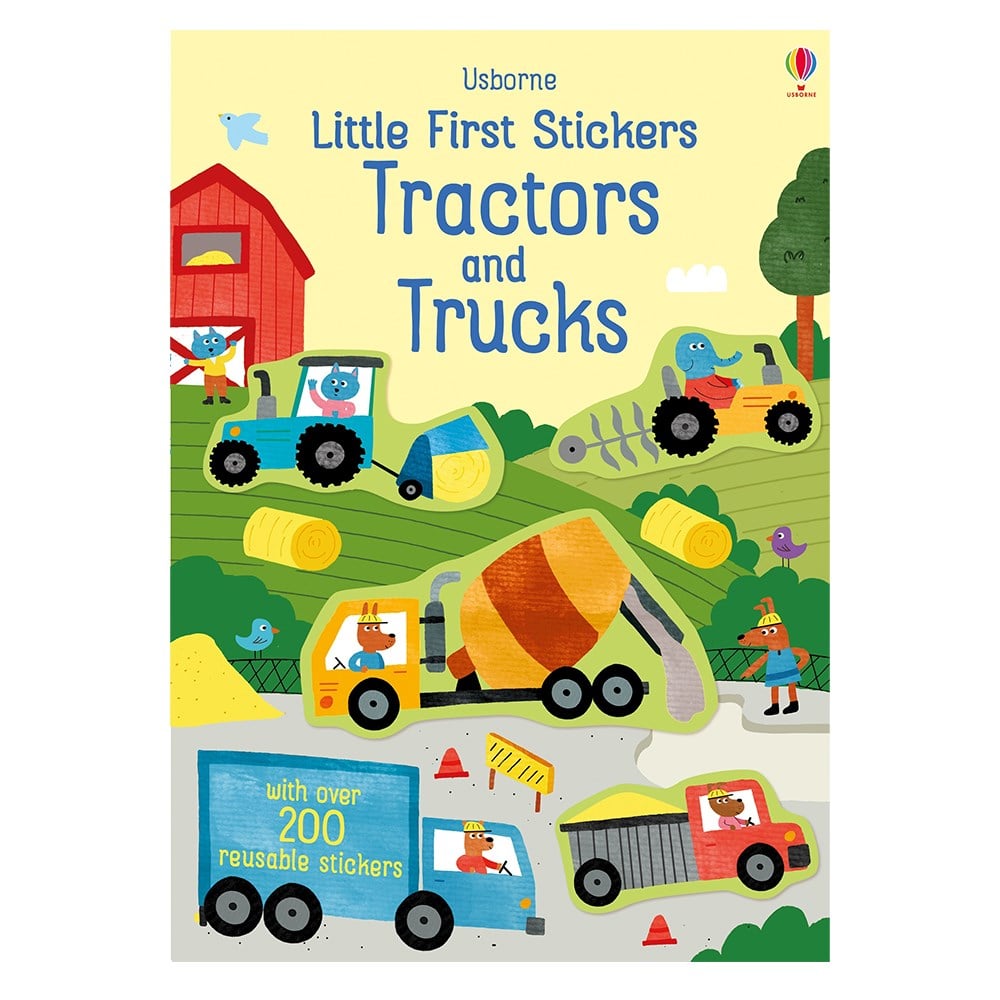 LITTLE FIRST STICKERS TRACTORS AND TRUCKS Çocuk Kitapları Uzmanı - Children's Books Expert