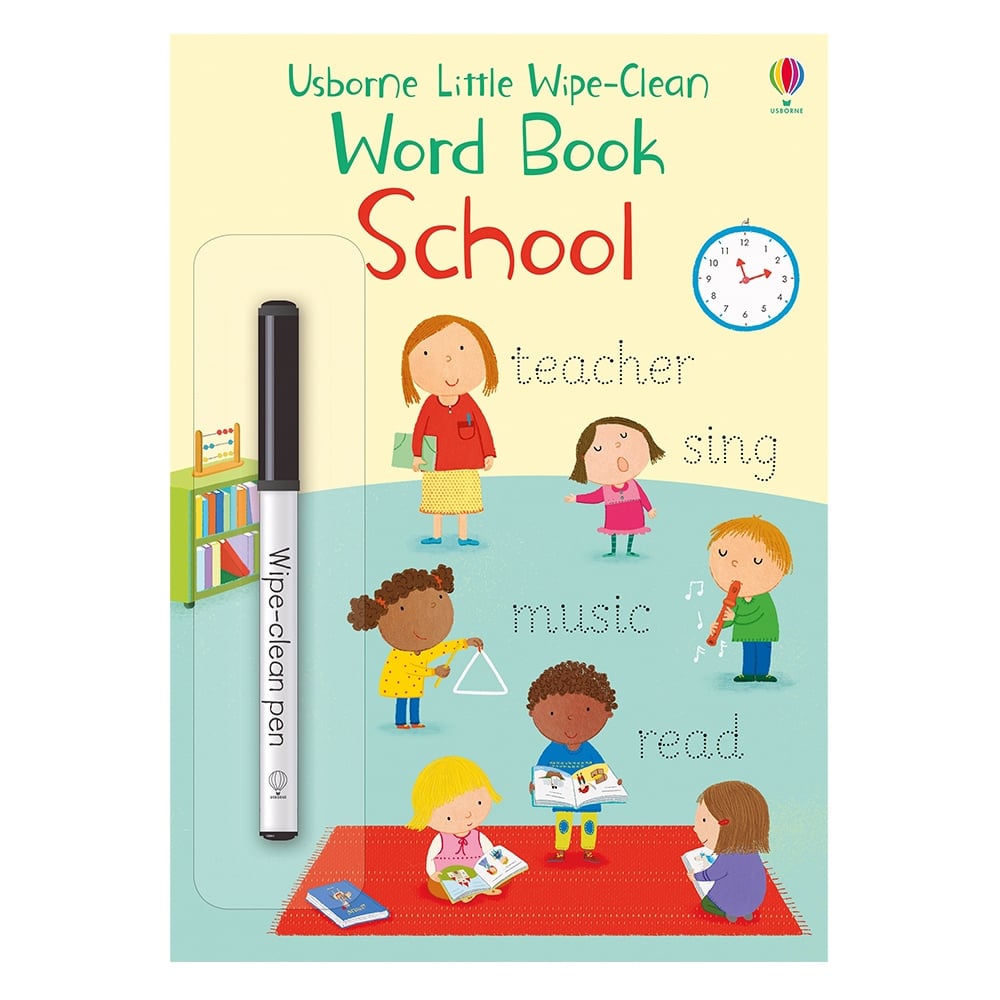 LITTLE WIPE-CLEAN WORD BOOK SCHOOL #yenigelenler Çocuk Kitapları Uzmanı - Children's Books Expert