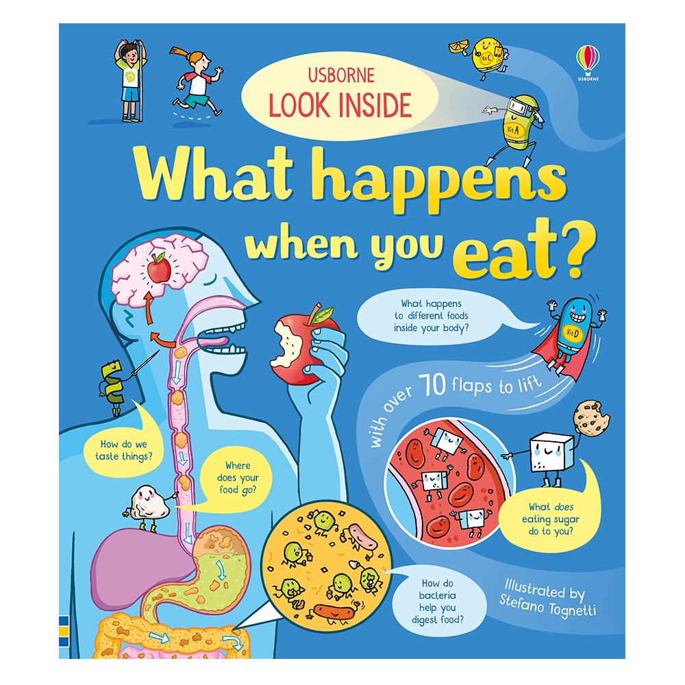 LOOK INSIDE WHAT HAPPENS WHEN YOU EAT? #yenigelenler Çocuk Kitapları Uzmanı - Children's Books Expert