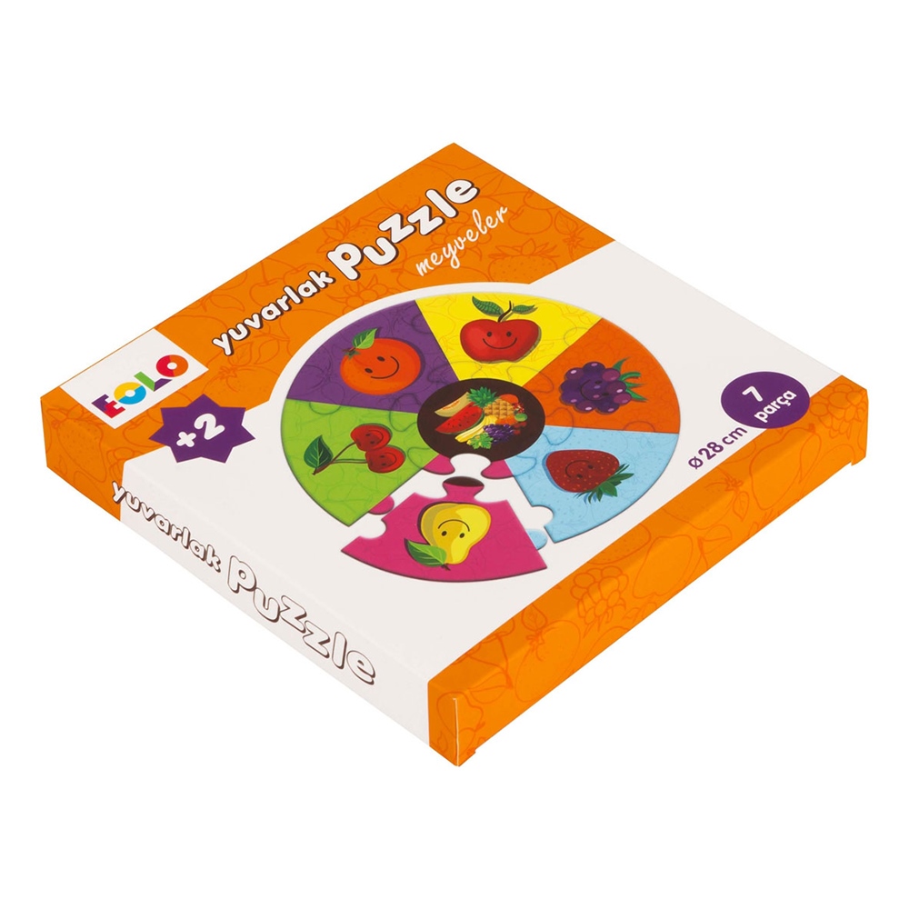 Meyveler - Yuvarlak Puzzle