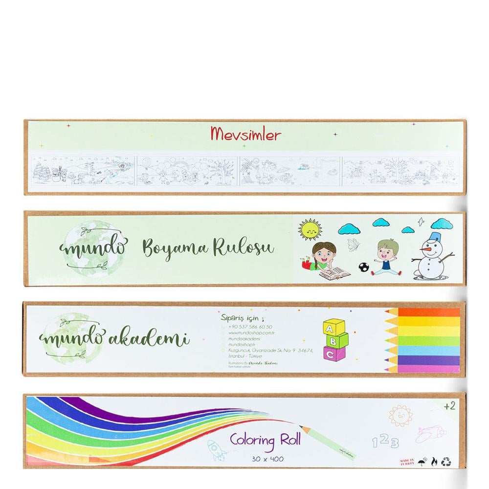 Mundo Boyama Rulosu - Mevsimler Çocuk Kitapları Uzmanı - Children's Books Expert