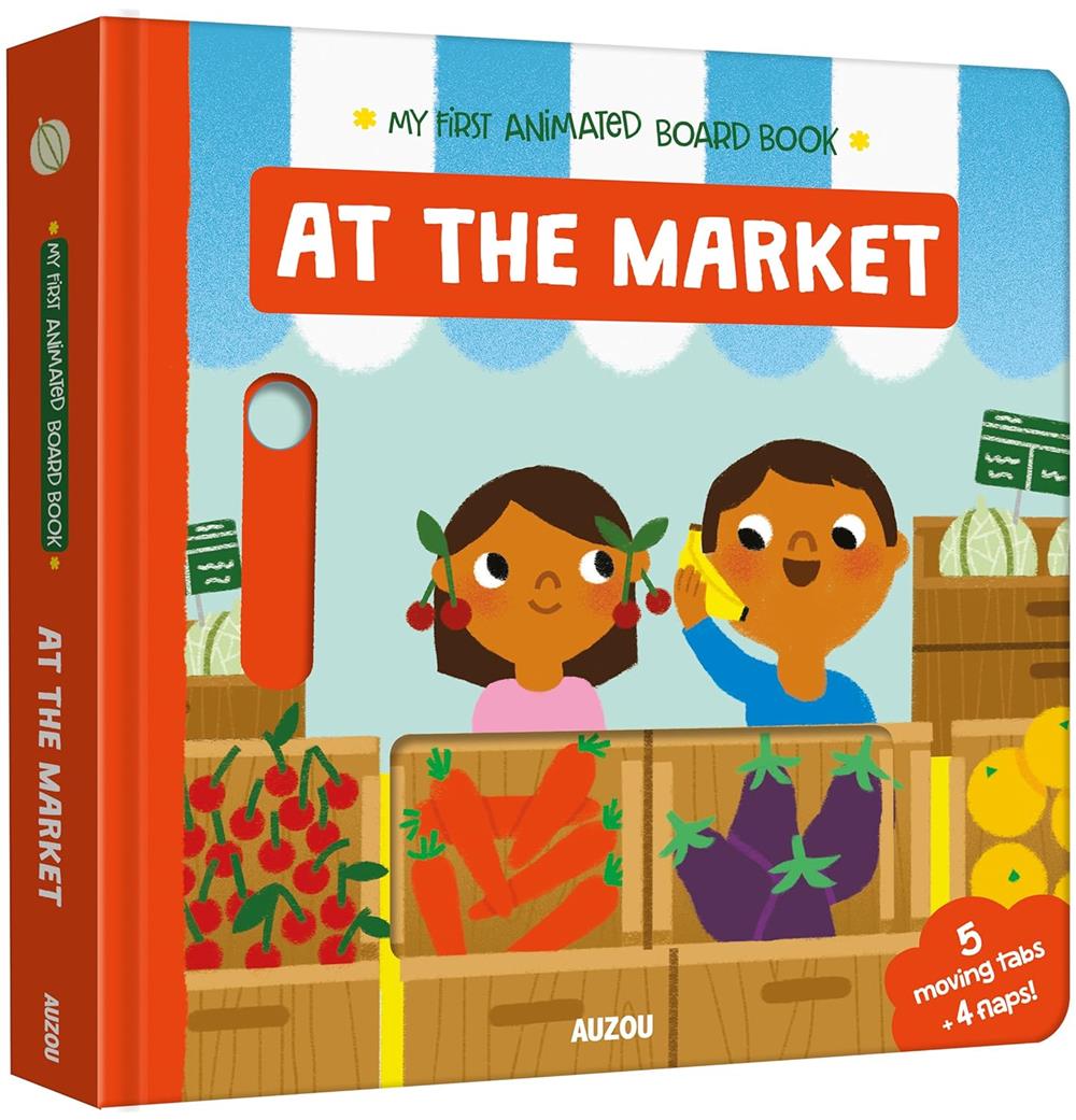 My First Animated Board Book - At The Market Çocuk Kitapları Uzmanı - Children's Books Expert